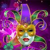 Mardi Gras Mask Art Paint By Numbers