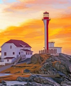 Aesthetic Nova Scotia Sunset Paint By Numbers