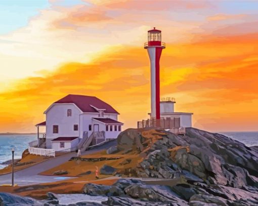 Aesthetic Nova Scotia Sunset Paint By Numbers