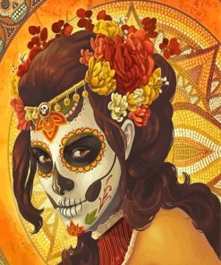 Aesthetic Catrina Paint By Numbers