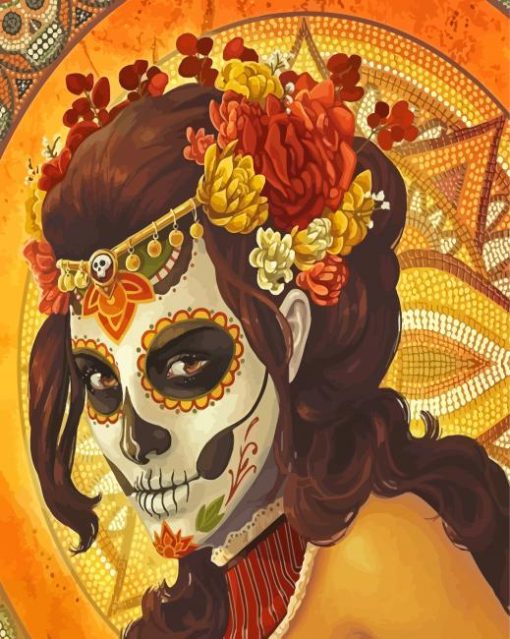 Aesthetic Catrina Paint By Numbers