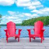 Aesthetic Red Lake Chairs Paint By Numbers