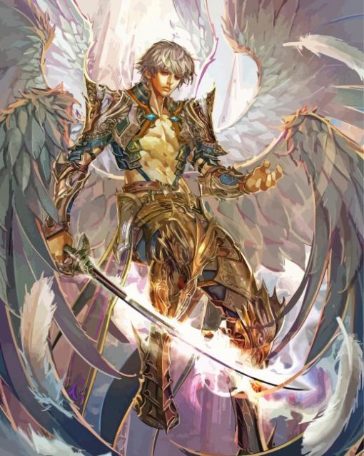 Anime Male Angel Paint By Numbers