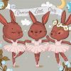 Ballerina Dancing Bunnies Paint By Numbers