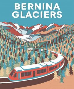 Bernina Express Switzerland Poster Paint By Numbers