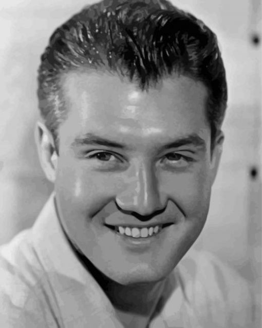 Black And White George Reeves Paint By Numbers