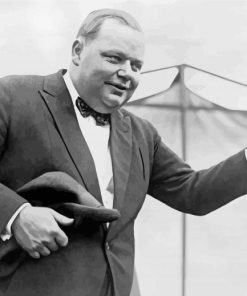 Black And White Roscoe Arbuckle Paint By Numbers