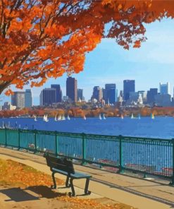 Boston In Autumn Paint By Numbers