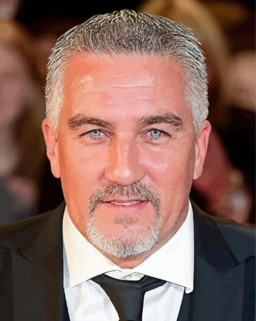 Close Up Paul Hollywood Paint By Numbers