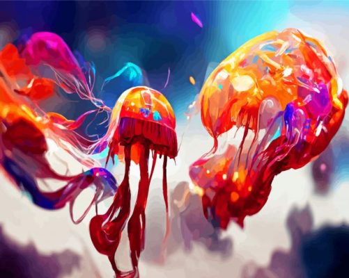 Colorful Jellyfish Paint By Numbers