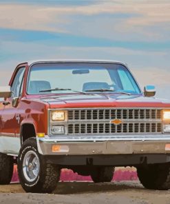 Cool Old Chevy Truck Paint By Numbers