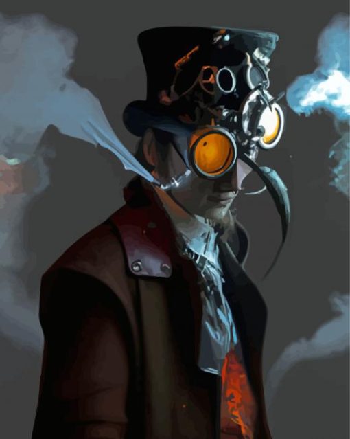 Cool Plague Doctor Paint By Numbers