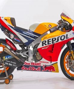 Cool Repsol Honda Motorcycle Paint By Numbers