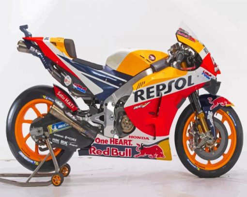 Cool Repsol Honda Motorcycle Paint By Numbers