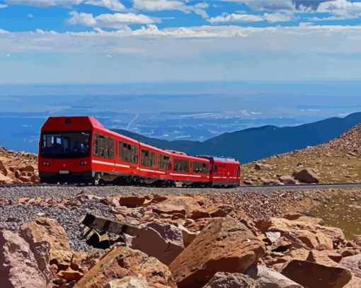 Cool Cog Railway Paint By Numbers