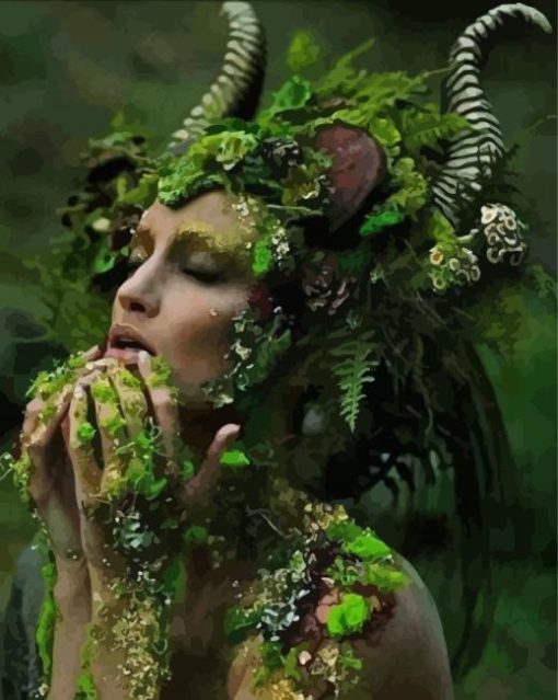 Cool Nymph Dryad Paint By Numbers