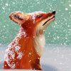 Adorable Fox In Snow Art Paint By Numbers