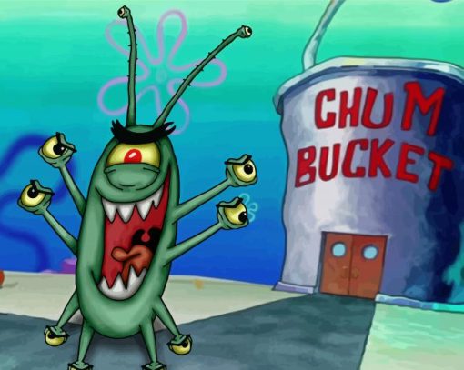 Evil Plankton Paint By Numbers