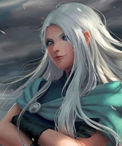 Fantasy Woman White Hair Art Paint By Numbers