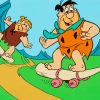 Fred Flintstone And Barney Rubble Paint By Numbers