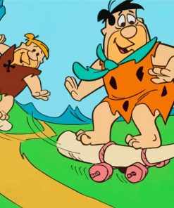 Fred Flintstone And Barney Rubble Paint By Numbers