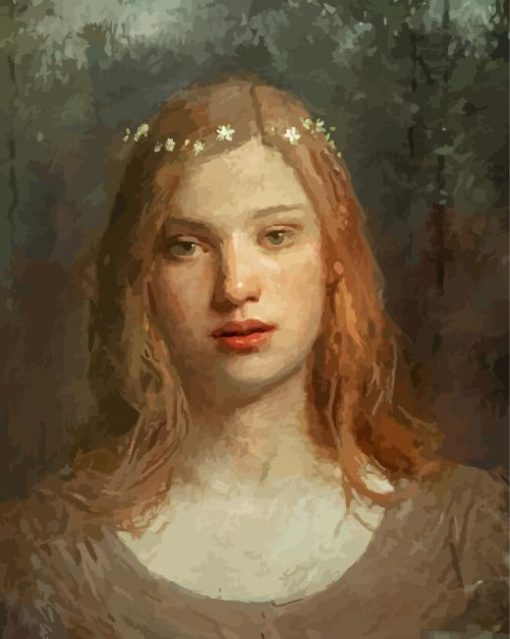 Girl By Charles Weed Paint By Numbers