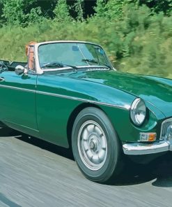 Green MGB Paint By Numbers