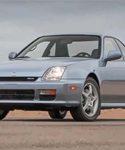 Grey Honda Prelude Paint By Numbers