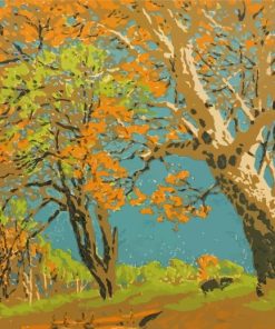 Gustave Baumann Sycamore Salt Creek Paint By Numbers