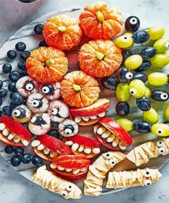 Halloween Food Art Paint By Numbers