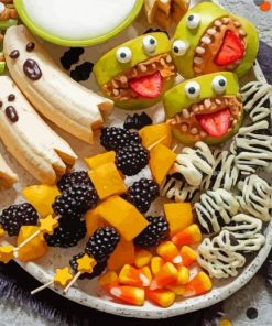 Halloween Food Paint By Numbers