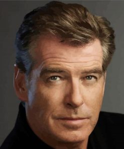 Handsome Pierce Brosnan Paint By Numbers