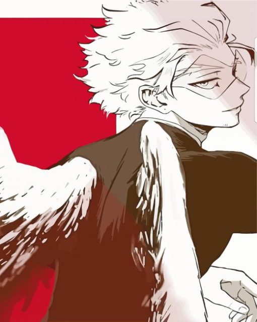 Hawks My Hero Academia Anime Character Art Paint By Numbers