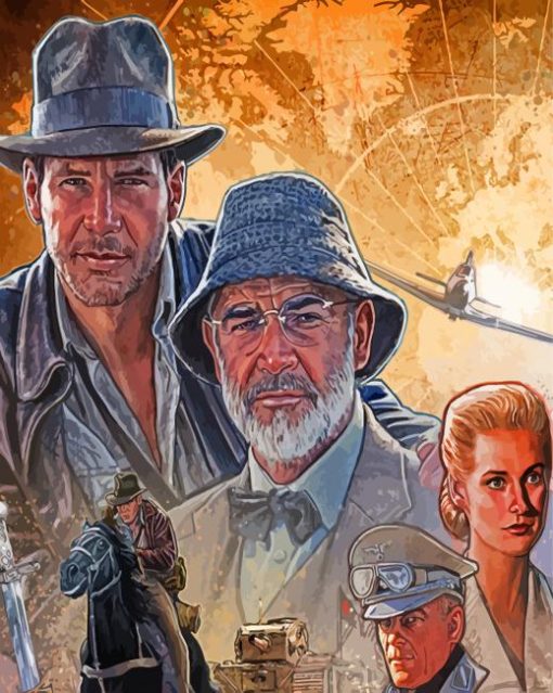 Indiana Jones And The Last Crusade Characters Paint By Numbers