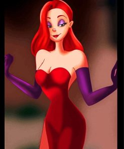 Jessica Rabbit Cartoon Paint By Numbers