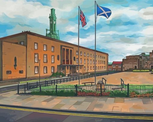 Kirkcaldy Scotland Art Paint By Numbers