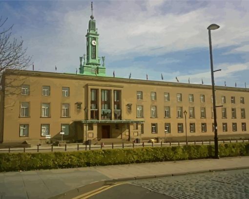 Kirkcaldy Town Hall Paint By Numbers