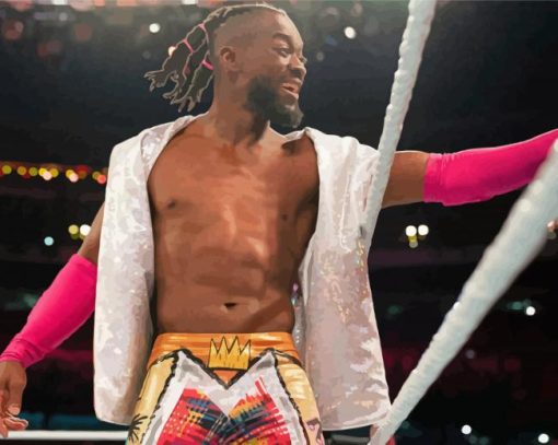 Kofi Kingston Fighter Paint By Numbers