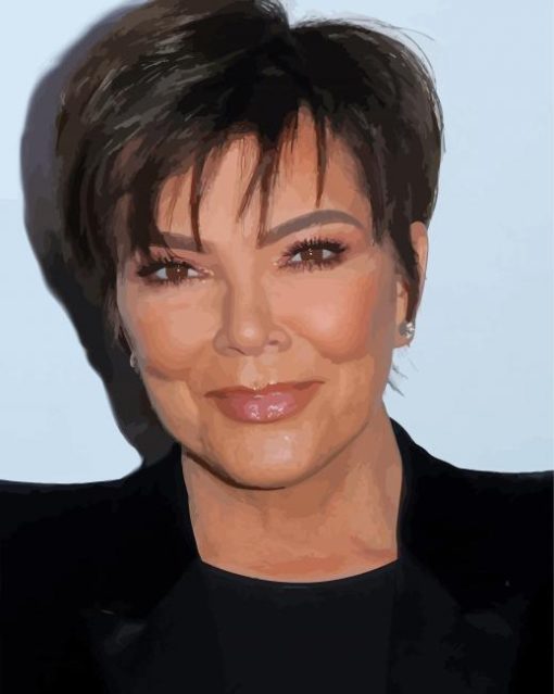 Kris Jenner Face Paint By Numbers