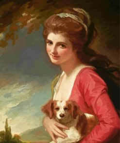 Lady And Her Puppy By Toulmouche Paint By Numbers