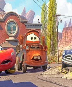 Lightning McQueen And Mater Paint By Numbers