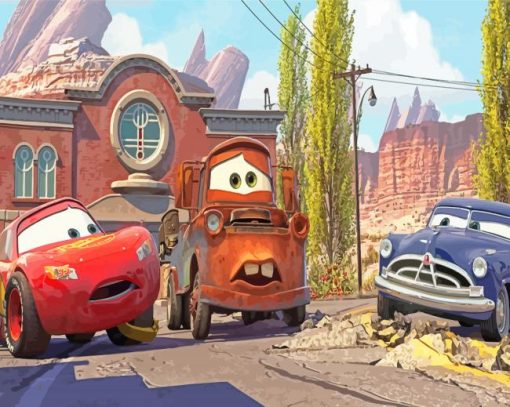 Lightning McQueen And Mater Paint By Numbers