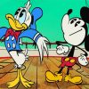 Mickey Mouse And Donald Duck Paint By Numbers