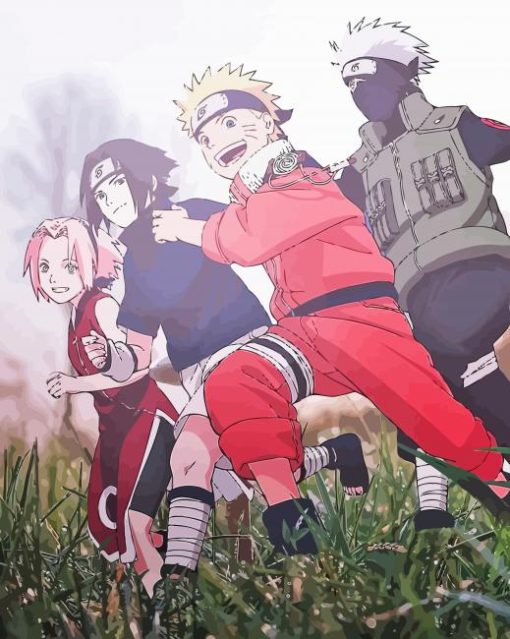 Naruto Sasuke Sakura Kakashi Paint By Numbers