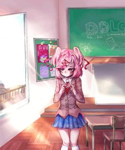 Natsuki Anime Character Art Paint By Numbers