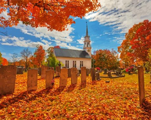 New England In The Fall Paint By Numbers