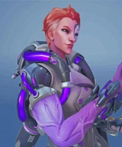 Overwatch Character Moira Paint By Numbers