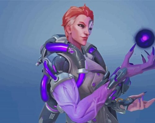 Overwatch Character Moira Paint By Numbers