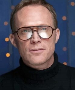 Paul Bettany With Glasses Paint By Numbers