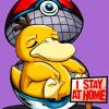 Psyduck Stays At Home Paint By Numbers